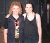 Me with Terry Bozzio at the Drum Clinic - London 92